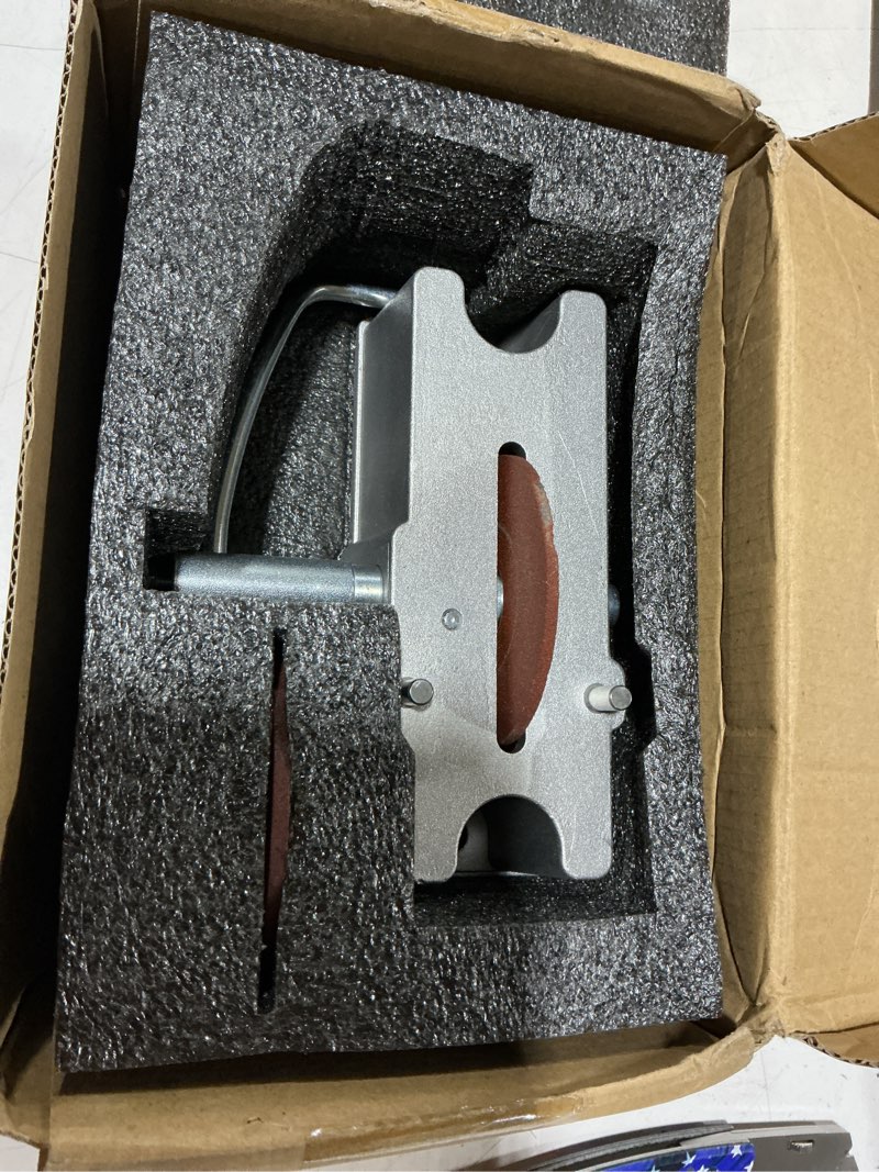 Condition photo showing As Is for 66785 66786 manual piston ring grinder, piston ring cutting wheel filing tool, piston ring clearance adjustment tool,piston ring filer with 120 grit carbide grinding wheel