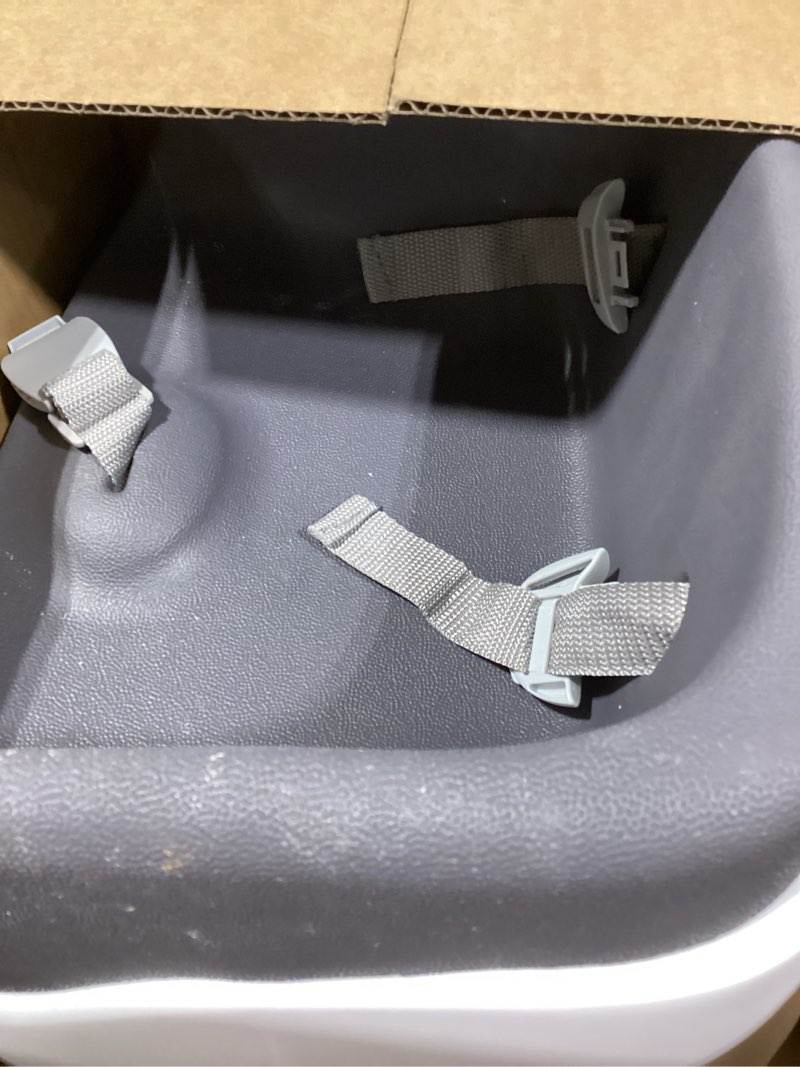 Condition photo showing Good Condition for ingenuity: ity by ingenuity simplicity seat easy-clean baby booster feeding chair, 3-point harness, washable removable straps - grey white/grey