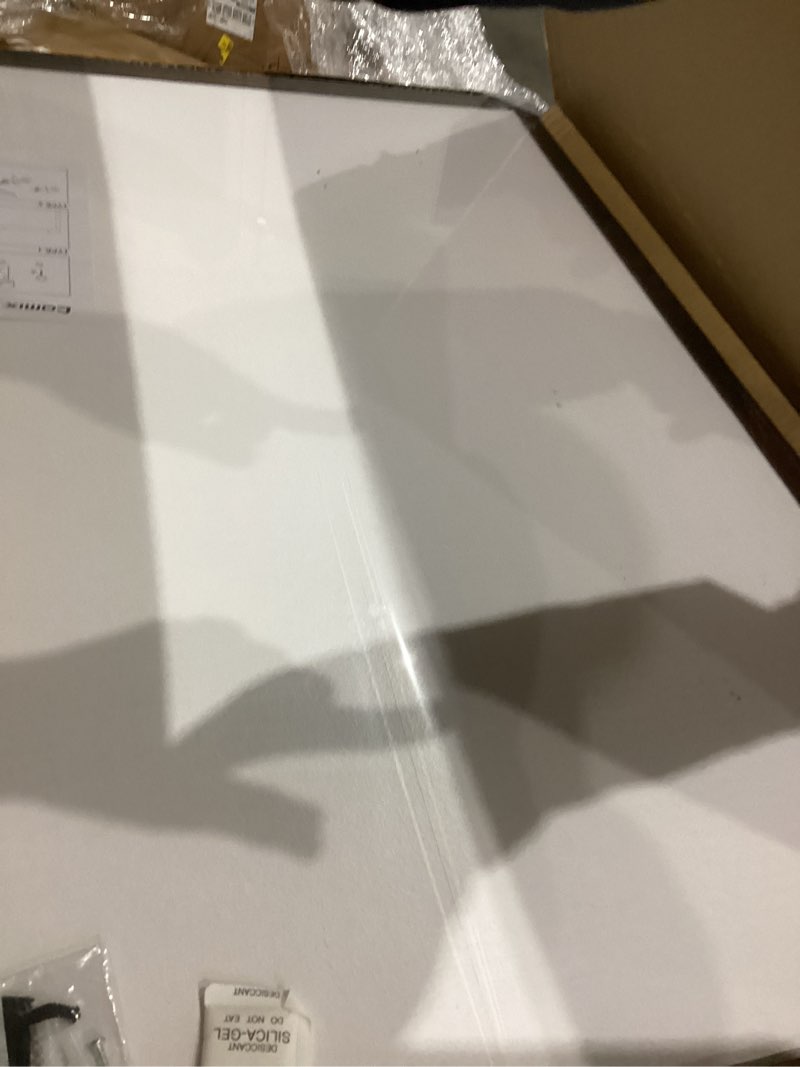 Condition photo showing As Is for Comix Magnetic Chalkboard, 36 x 24 Inches Wooden-Framed Blackboard, Hanging Chalk Board for School Office Home and Restaurant Menu 36'' × 24''