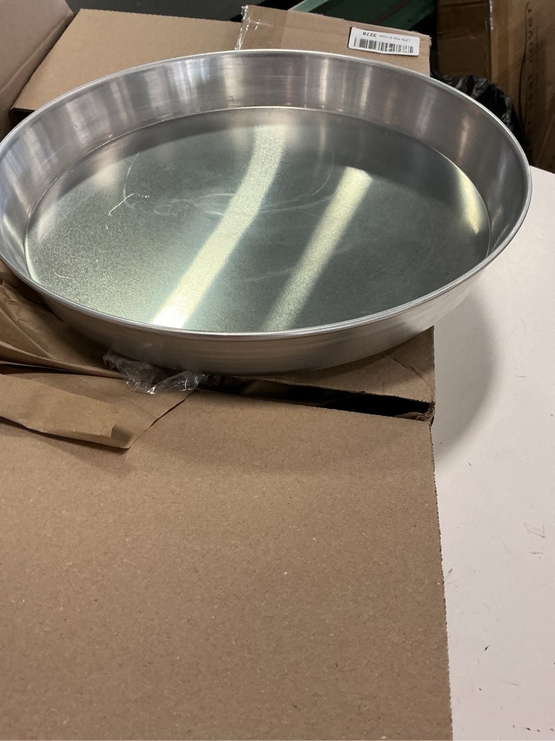 Condition photo showing As Is for Soro Essentials- 14" x 2" Aluminum Tapered Style Deep Dish Pizza Pan- Commercial Grade Pizza/Nesting Pan for Oven Round Pizza Pan Pizza Baking Pan for Home Restaurant