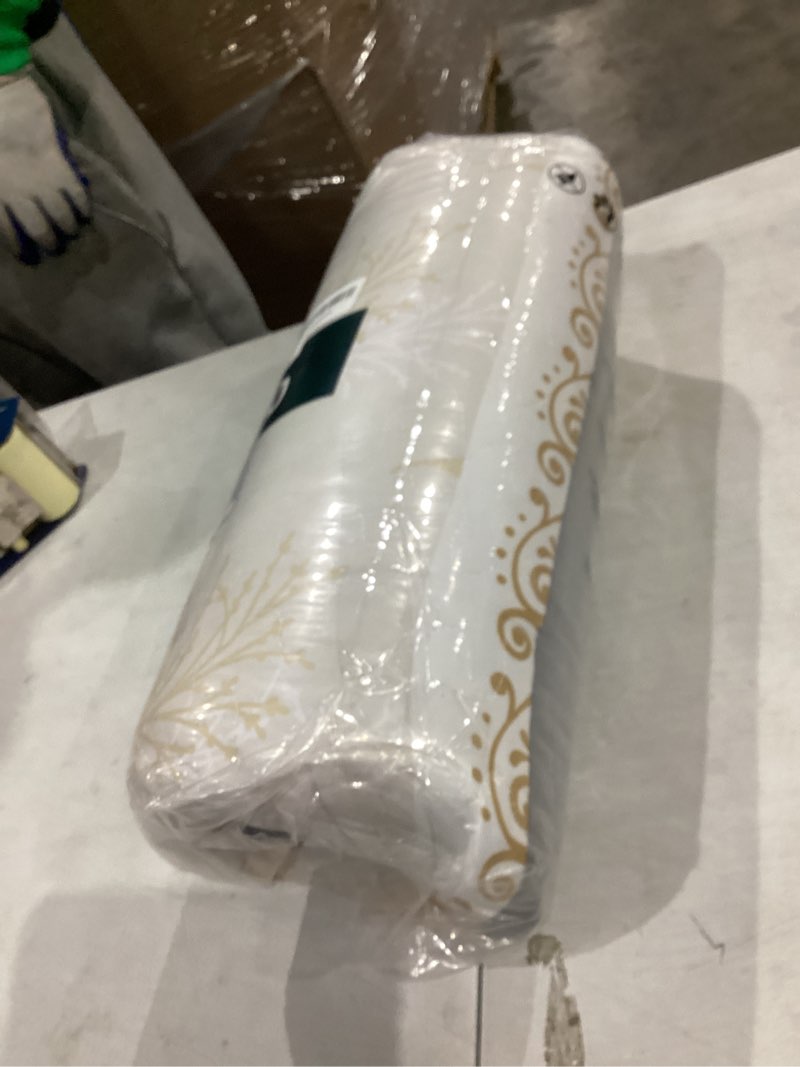 Condition photo showing Good Condition for djy yellow boho quilt set king size, striped floral yellow and grey bedspread coverlet, 3 pieces patchwork stripe quilt bedding set soft microfiber reversible bedspread for all season (110"x90") yellow king