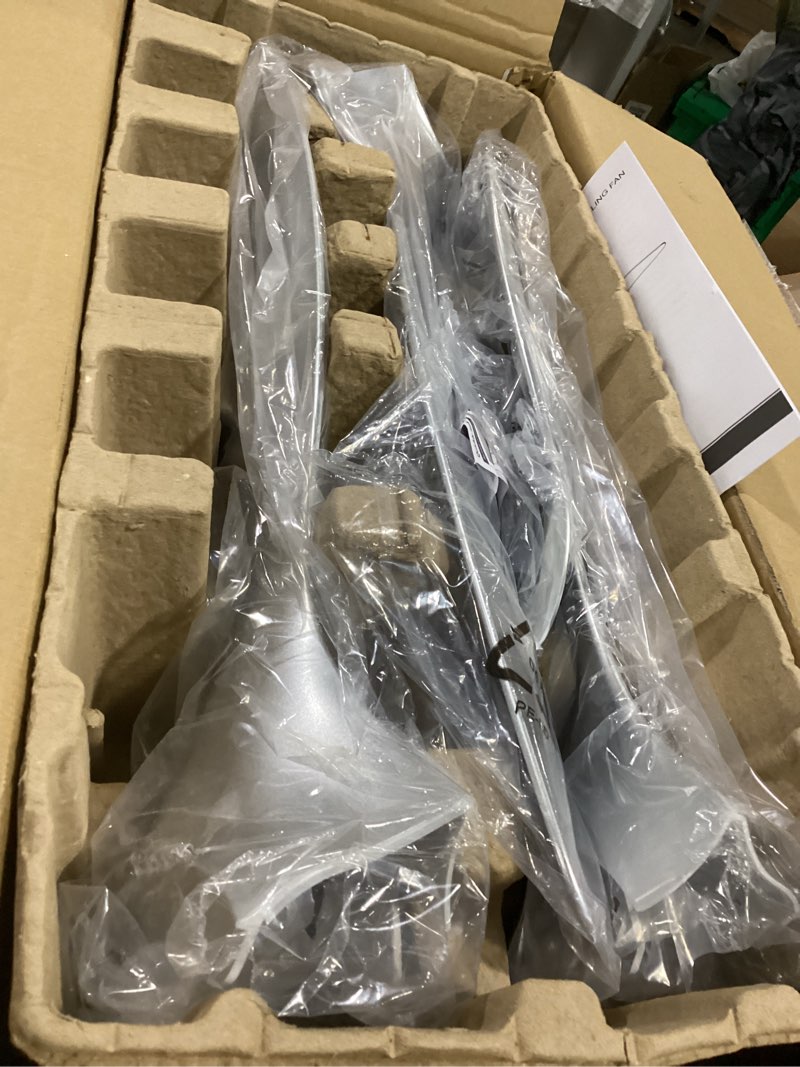 Condition photo showing Good Condition for reiga 52 Inch Modern Smart Wifi Ceiling Fan with Light and Remote Control, Living Room Bedroom patio 3 Blade Ceiling Fans with Reversible Mute DC Motor, Silver