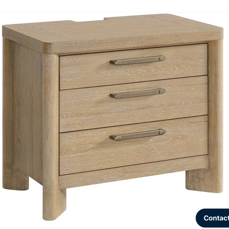 Karcen Sand Dune Nightstand with USB