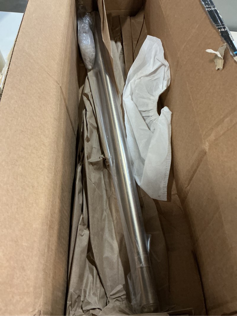 Condition photo showing Good Condition for ivilon window curtain rod decorative end cap design, 1 inch rod, 28 to 48 inch. warm gold 28\" to 48\" warm gold