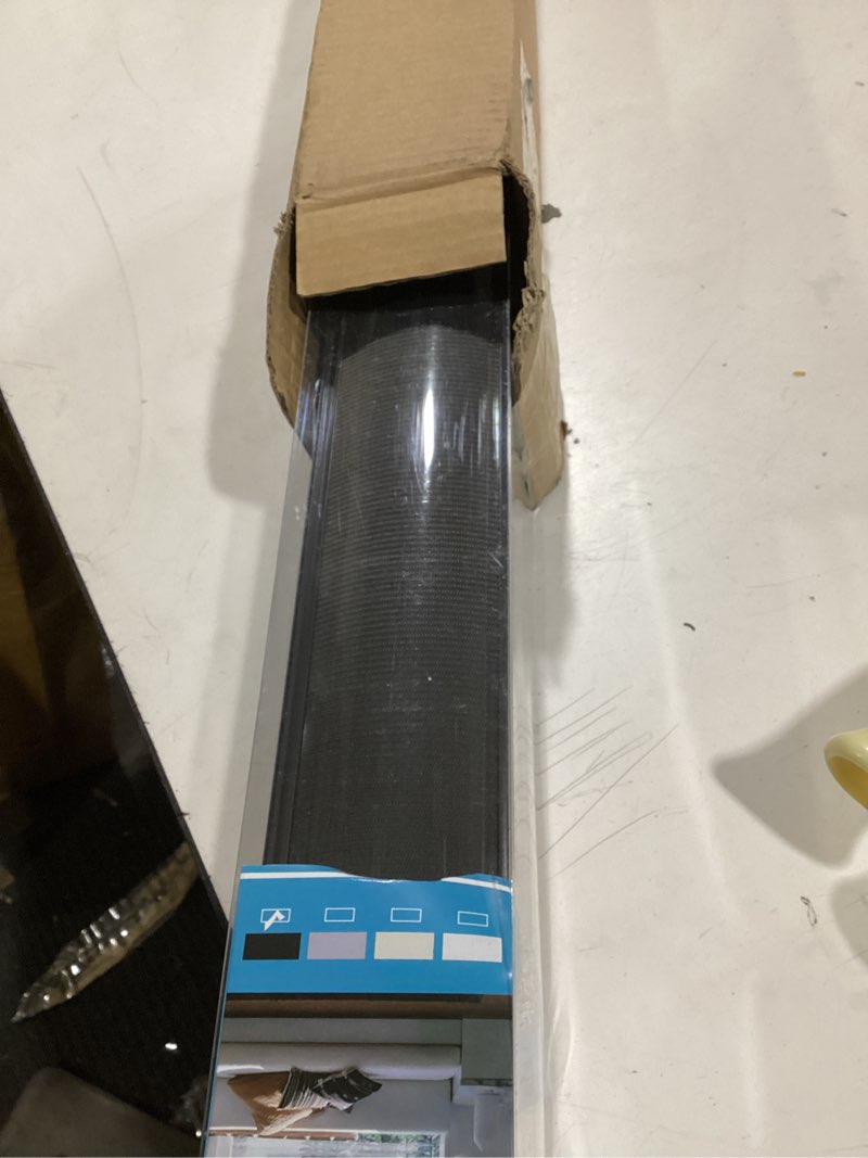 Changshade Cordless Zebra Blinds for Windows Free-Stop Roller Window Shades?47" W×72" H,Black? Dual 