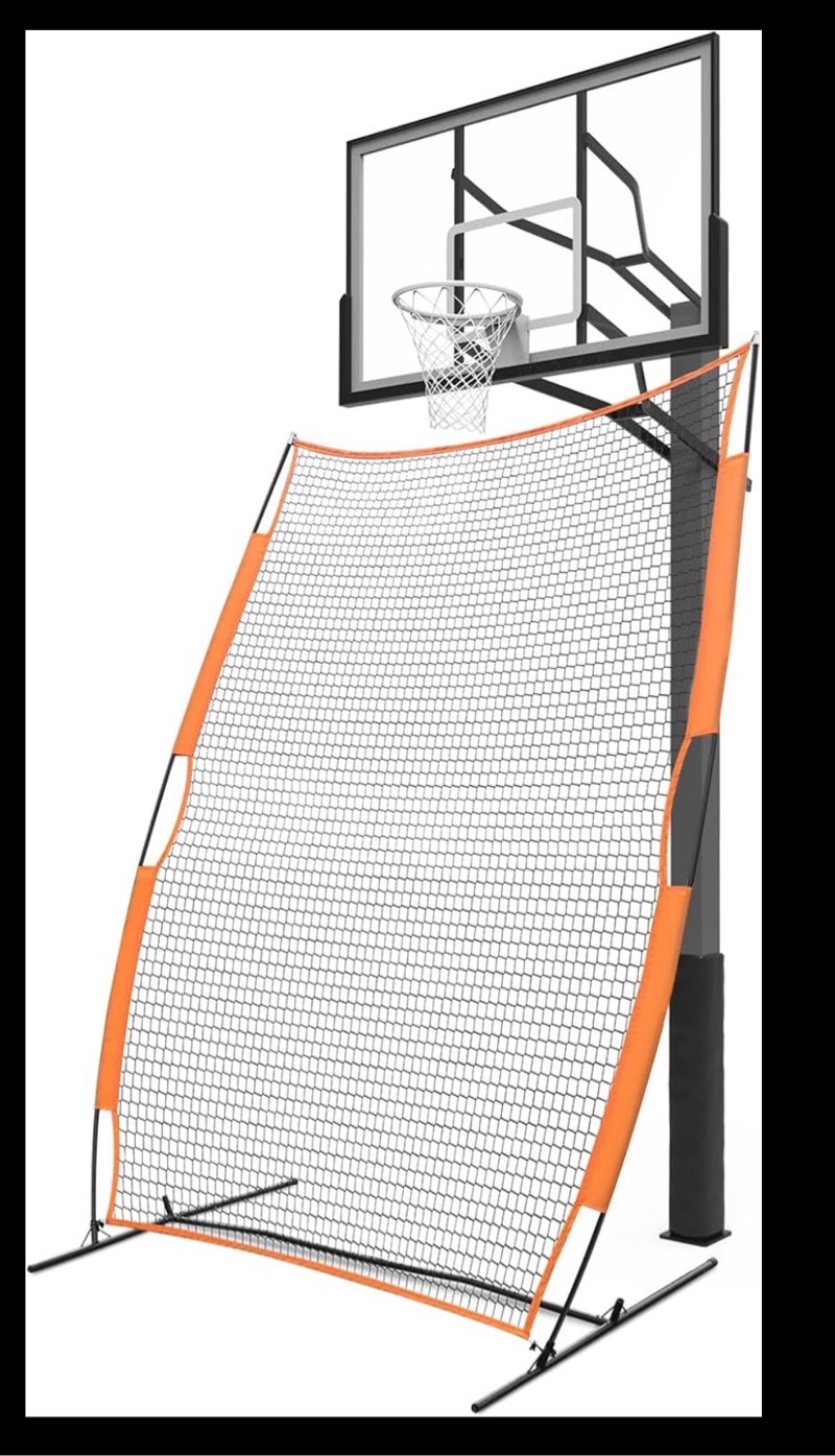 MR Basketball Defense Return Net, Basketball Yard Guard Defensive Net, Sports Defender Net, Adjustable Return Net, Backstop Net Portable Barrier Net, Rebounder Safety Backstop Barricade 10'x6'