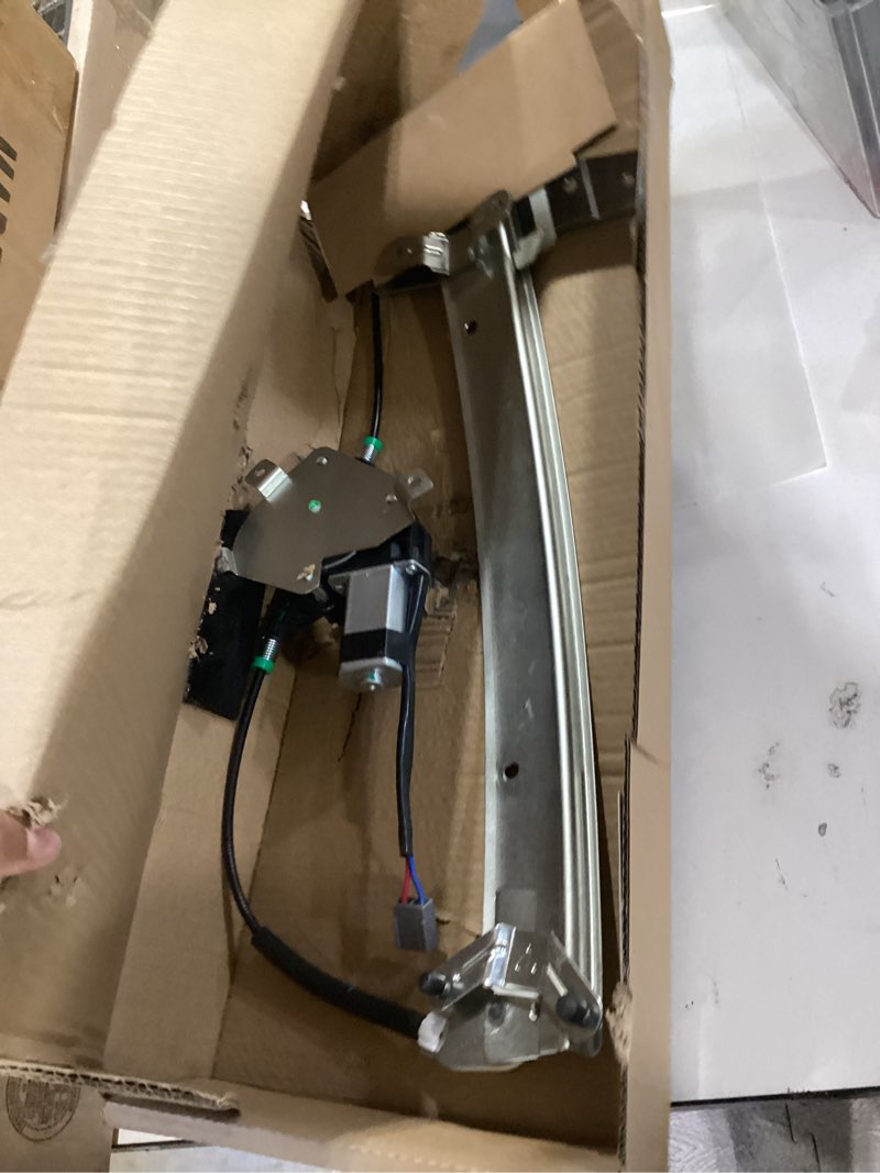Condition photo showing Good Condition for front left driver side power window regulator with motor replacement for lincoln town car 1998 1999 2000 2001 2002 2003 2004 2005 2006 2007 2008 2009 2010 2011, 741-686 front driver side
