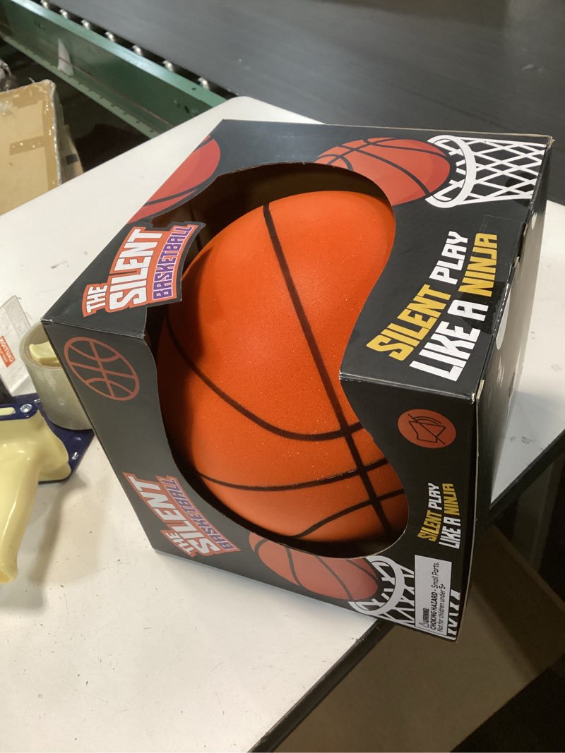 Condition photo showing New/Like New for Silent Basketball – Not Vacuum Shipped - 2025 Upgraded Airless Soft Foam Ball Soundless for Quiet Dribbling and Indoor Training – Real Feel Higher Bounce No Noise Dark Orange Size 7