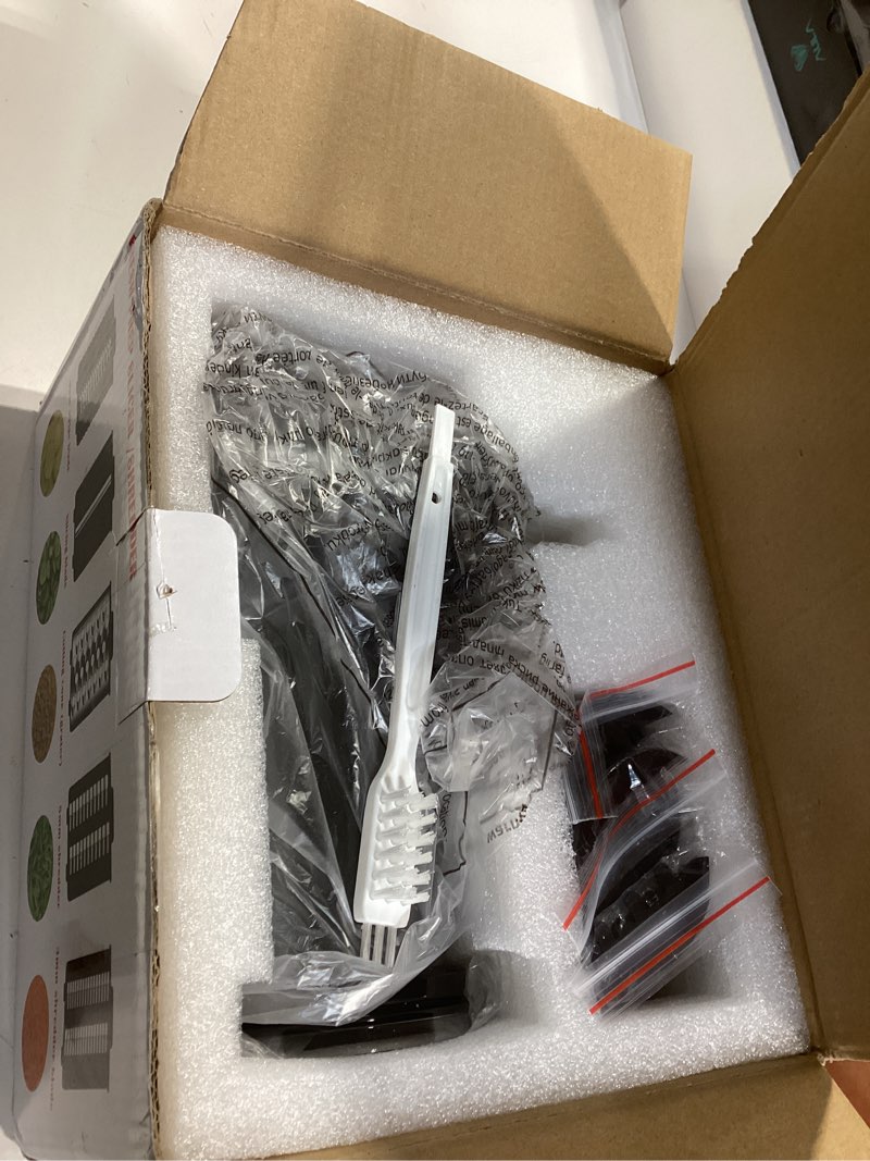 Condition photo showing Good Condition for stainless steel slicer shredder attachment for kitchen aid stand mixer with detachable 5 blades for cheese grater, vegetable shredder, salad maker, food slicers chopper powder grinding