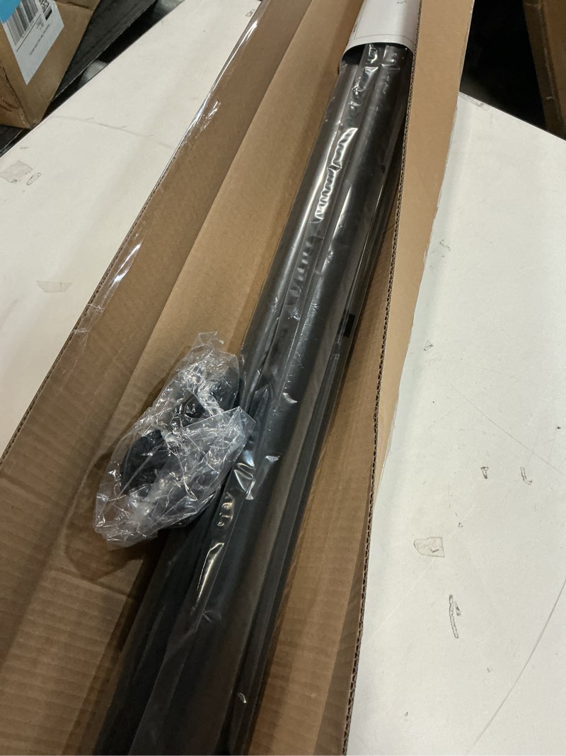 Condition photo showing New/Like New for ALLZONE Tension Curtain Rod for Window, 83-123 Inches, Heavy Duty Curtain Rods No Drilling, Non-Slip Bathroom Shower Tension Rod, Renter Friendly, Adjustable, Spring Loaded, Extra Long, Black Black 83-123 Inches