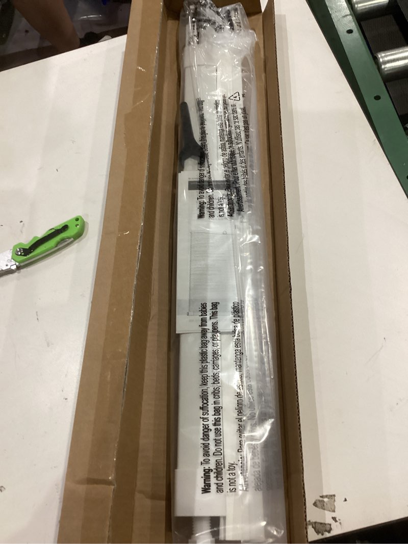 Condition photo showing Good Condition for lazblinds no tools no drill cordless cellular shades, light filtering honeycomb shades for home, thermal insulation blinds for windows, 28" w x 36" h, white light filtering-white 28" w x 36" h