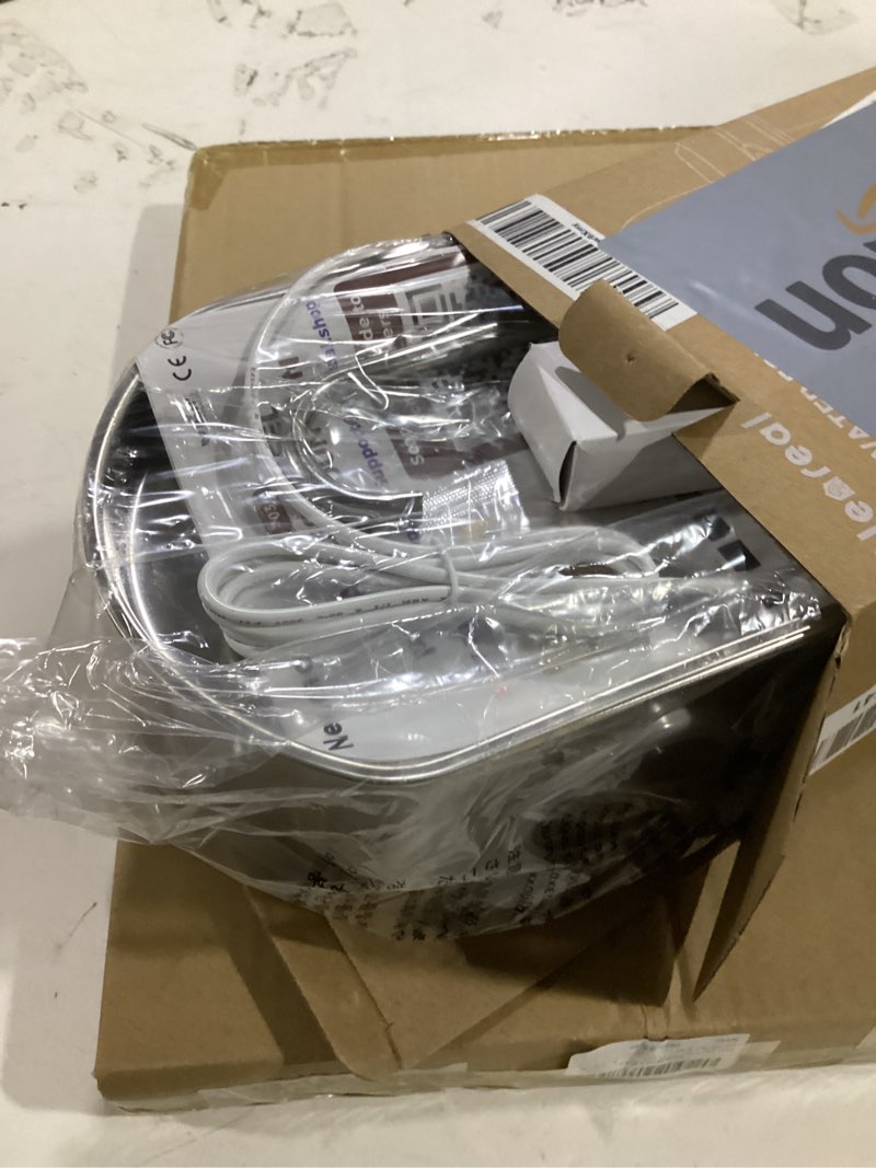 Condition photo showing Good Condition for cat water fountain stainless steel: 73oz/2.2l cat fountain for drinking- pet water fountain inside - automatic dog watering dispenser bowl - pet feeding & watering supplies