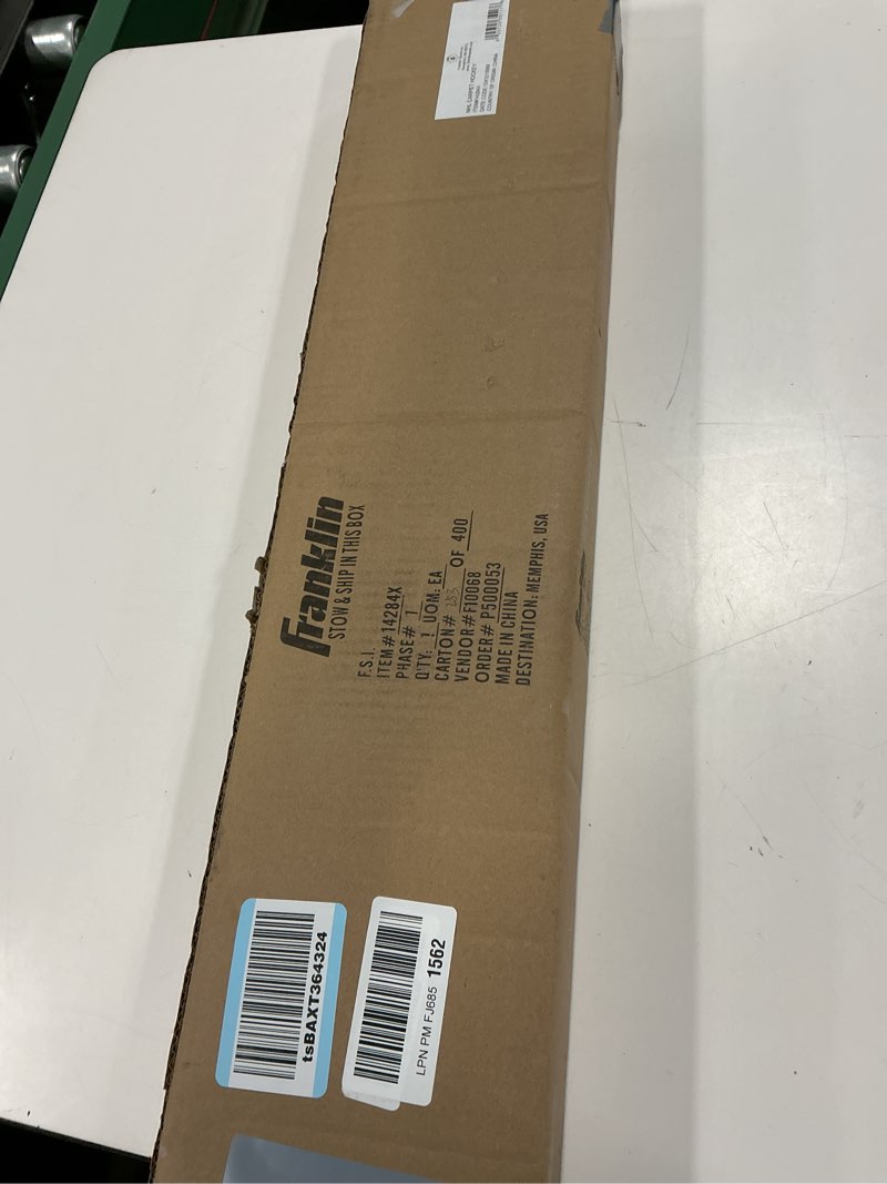 Condition photo showing New/Like New for Franklin Sports Kids Knee Hockey Rink Game Set - Indoor Mini Hockey Goals + Kids Hockey Sticks Set for Floor + Rug - Toy Youth Knee Hockey Rink Game Set - 36" x 25.5"