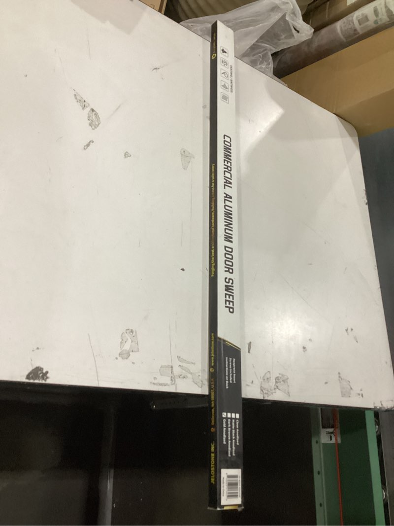 Condition photo showing New/Like New for JELOSTONE 2 Pack - 36'' Commercial Door Bottom Sweep(Gold Anodized) JS-N315, Heavy Duty Aluminum, wi