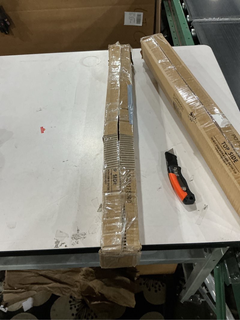 Condition photo showing As Is for Lippert Components 695573 0.9 Microwave Trim Kit - Stainless Steel