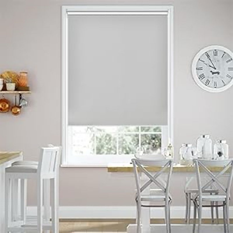 allbright 100% blackout cordless roller shades for windows, thermal insulated uv protection, window 