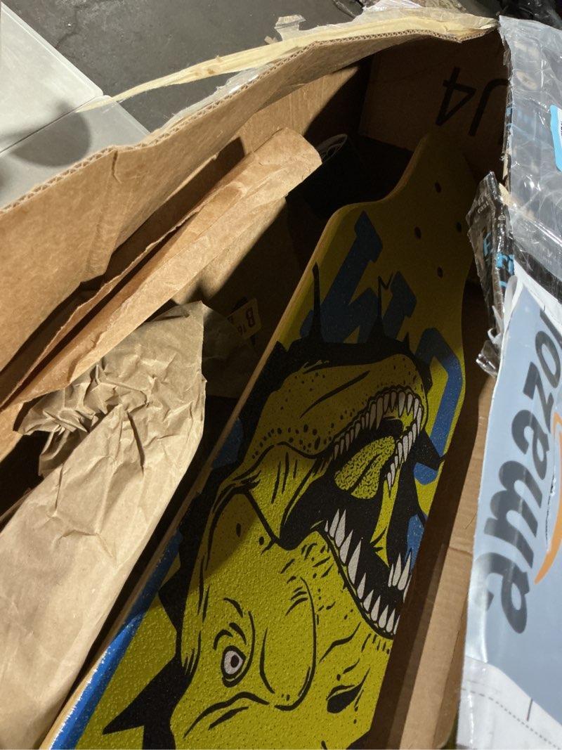 Condition photo showing As Is for 31" longboard 7 layers skateboard pro complete cruiser for cruising, carving, free-style and downhill with t-tool starry sky