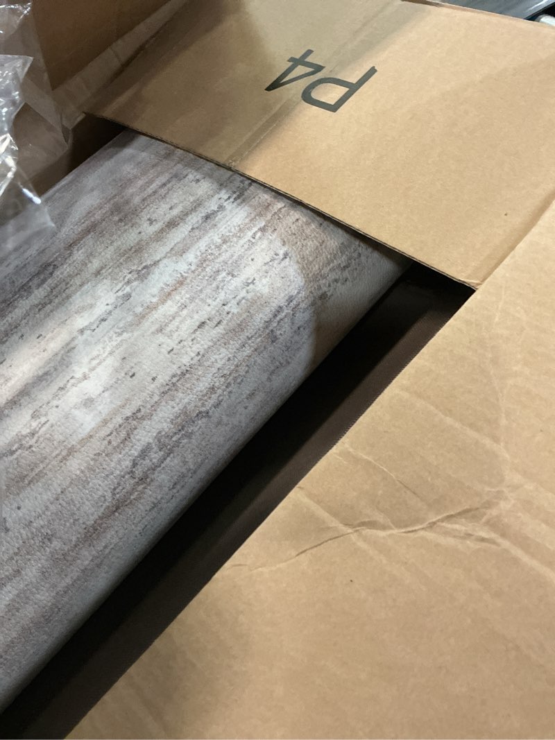 Condition photo showing Good Condition for KIMODE Kitchen Mats Cushioned Anti Fatigue, Abstract Kitchen Rugs Sets of 2, 20"x47"+20"x32" Non Slip Kitchen Mats for Floor, Padded Kitchen Floor Mat for Sink Laundry Office Light Brown Multi 20" x 47"+20" x 32"--0.47 inches Light Brown/Multi