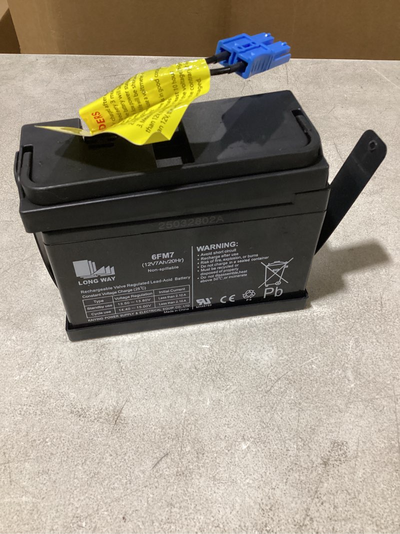 Condition photo showing Good Condition for 12 volt 7ah replacement battery for kid trax 12 volt marvel captain america motorcycle and side car semi-truck and trailer child ride on car (not official)