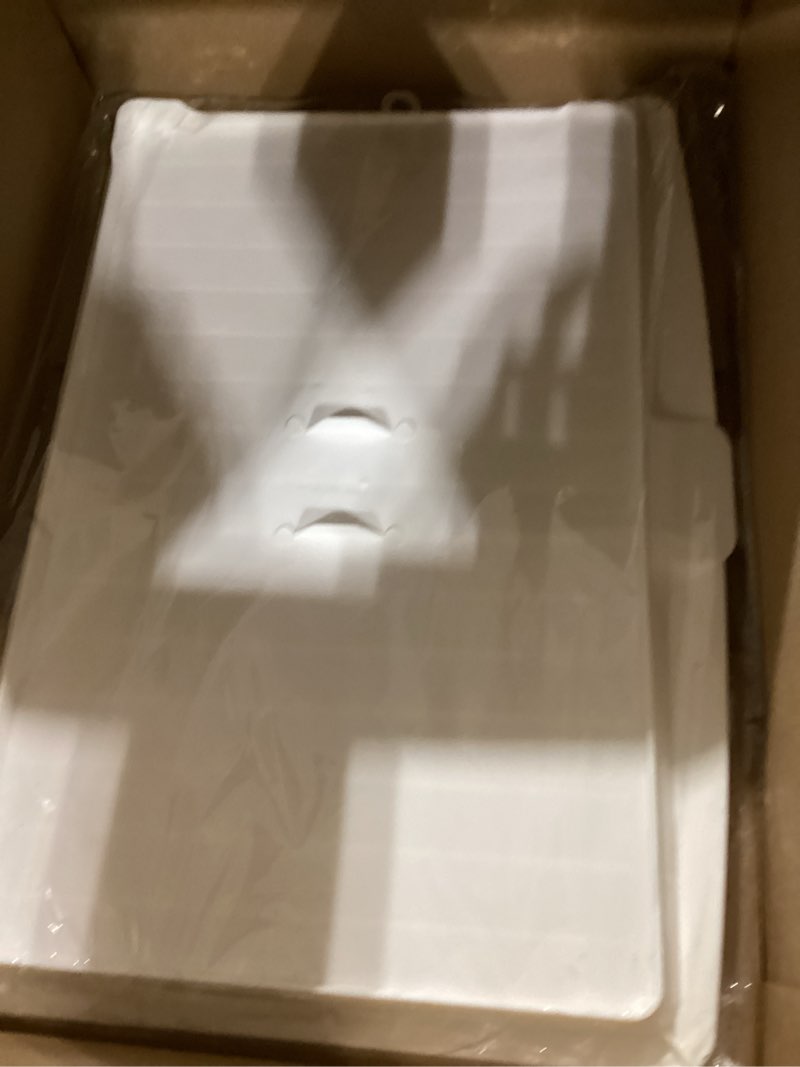 Condition photo showing Good Condition for 17.7 inch plastic dish drainer board, large white draining tray with side drop slope diversion, water drain board drying plate dish strainer mat with non-slip base for bowl cup kitchenware