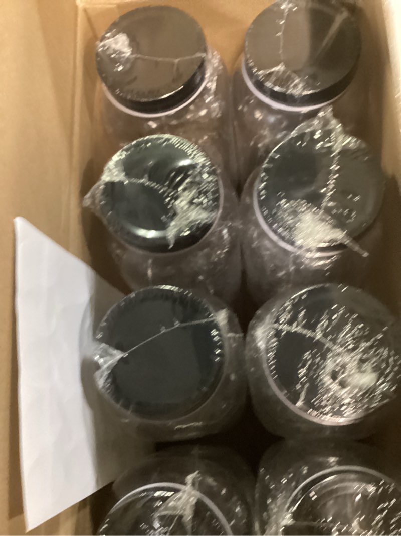novelinks 32 oz mason jars with plastic lids, 16 pack large plastic salad jars with lids 32oz, reusa