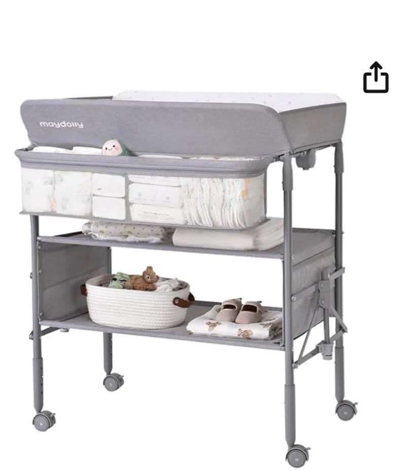 Baby Changing Table, Versatile Portable Folding Changing Table, Waterproof Diaper Changing Station w