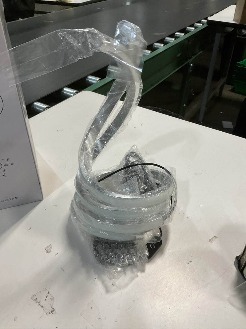 Condition photo showing New/Like New for NUÜR LED Table Lamps Set of 2, Silver Bedside Table Lamps, Nightstand Table Lamp, Touch Control,Stepless Dimmable, Curved Art Decorative Table Lamp for Living Room Bedroom Office Home Silver 2 Pack