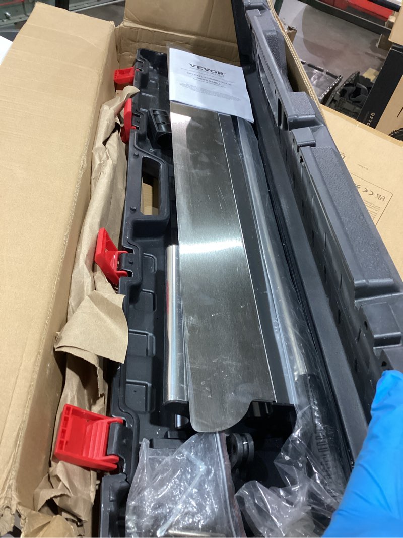Condition photo showing As Is for VEVOR Skimming Blade Set,10"+24"+32" Blades + 35"-78" Extension Handle?European Stainless Steel Construction Knife, Aluminum Blade Profile Smoothing Knockdown Spatula for Gyprock/Drywall/Wall-Board