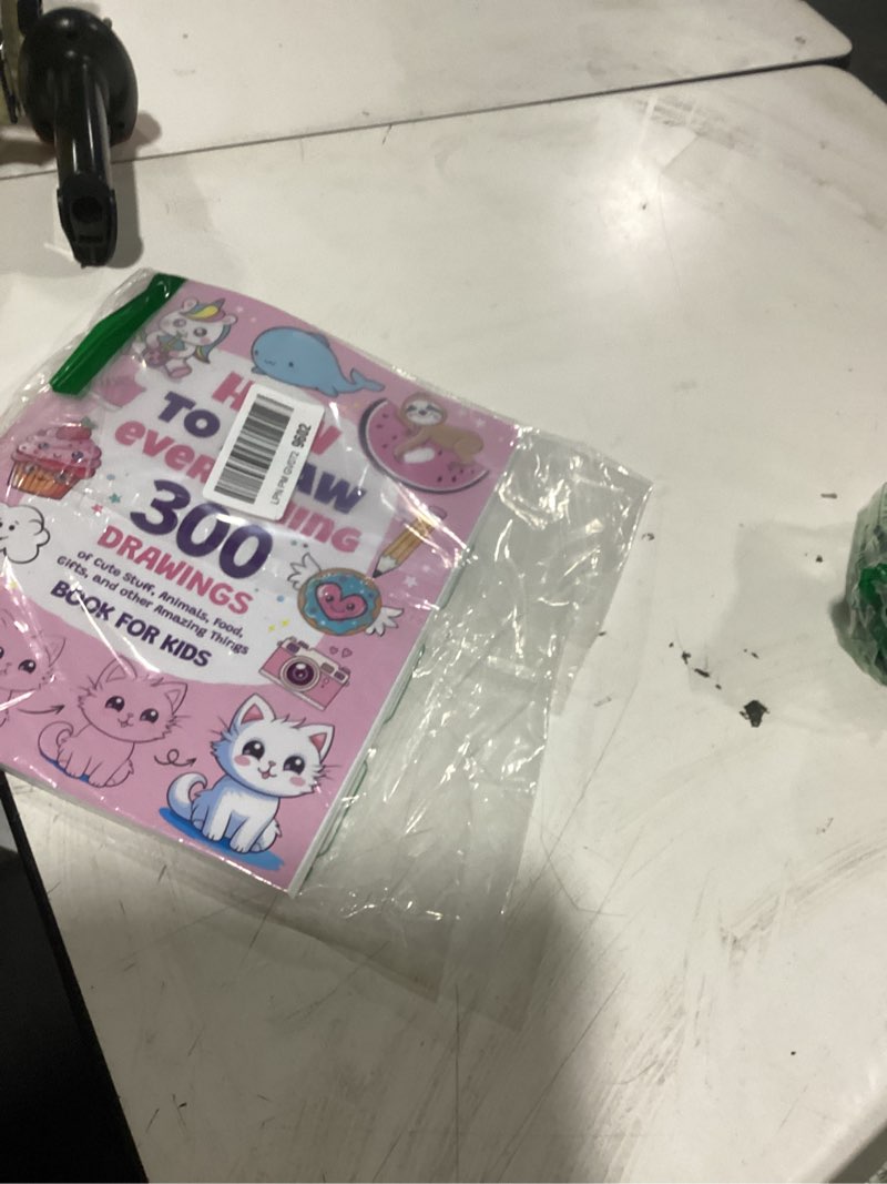 Condition photo showing New/Like New for how to draw everything: 300 drawings of cute stuff, animals, food, gifts, and other amazing things | book for kids