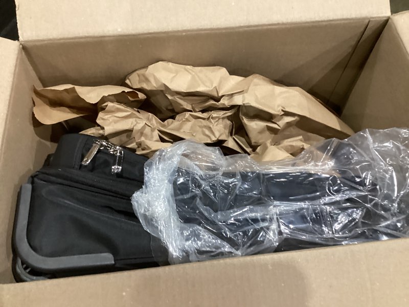 Condition photo showing Good Condition for Underseat Carry On Luggage with Wheels, 16-inch Softside Rolling Bag, Lightweight Small Suitcase, Personal Item Travel Bag for Women (Black)