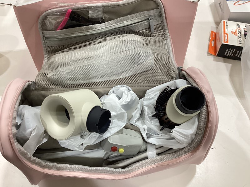 Condition photo showing Good Condition for 6 in 1 hair styler, high speed ionic hair dryer with auto-wrap curlers, blow dryer oval brush & volumizer, no heat damage hot air styler for fast drying, curling, smoothing & volume (pearl white)