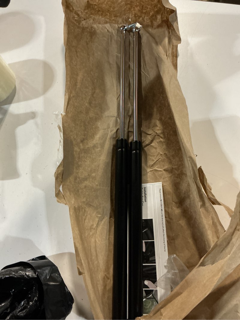 Condition photo showing Good Condition for arana gas struts 23 inch 120lb with brackets (2 pack) - heavy duty lift support for rv bed hatch & storage box lid - hydraulic spring shocks for camper bed, cellar door, floor hatch