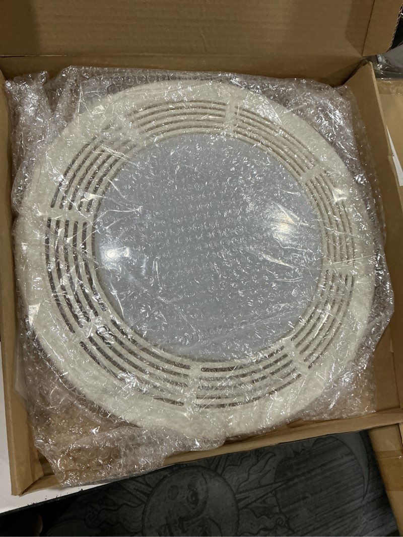 Condition photo showing Good Condition for 15 inch exhaust fan cover with lens and springs replacement fan grille assembly compatible with nutone 8663rp, 8664rp, 750, 751, and n750 wall ventilation fan/light combos