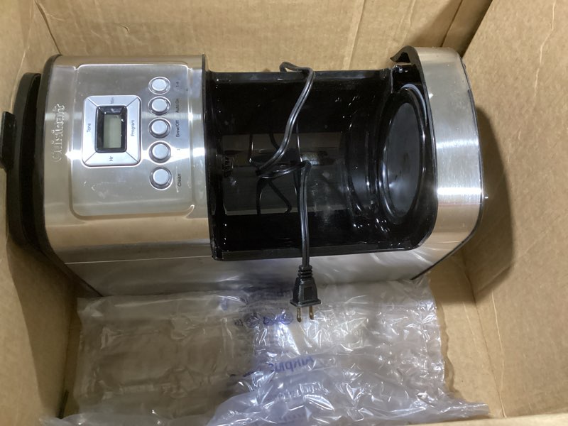 Condition photo showing As Is for (base only)Cuisinart 12-Cup Coffee Maker, Programmable PerfecTemp Thermal Carafe Coffee Machine with 1-4 Cup Setting, Brew Strength Control and Brew Pause, Stainless Steel, DCC-3400NAS, Silver