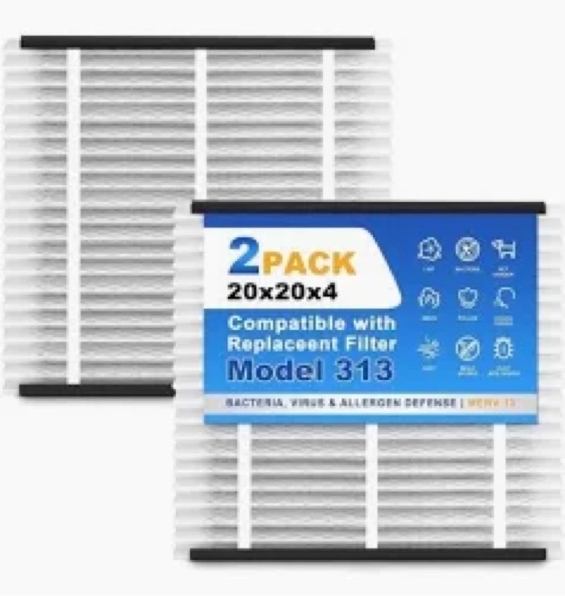 ZOLTRIXA 313 Replacement Filter Compatible with AprilAire Air Purifier Models 1310 2310 3310, Merv 1
