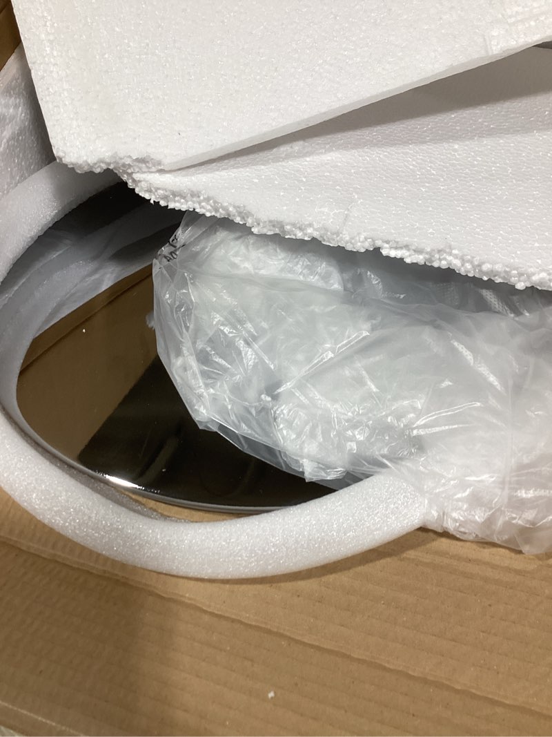 Condition photo showing Good Condition for Flash Furniture Erik Contemporary Adjustable Height Barstool with Footrest and Rounded Mid-Back, Upholstered Bar or Counter Height Stool, White/Chrome White Vinyl/Chrome Frame Set of 1