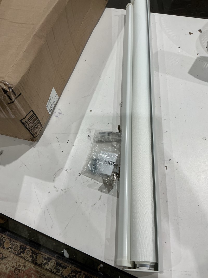 Condition photo showing Good Condition for chrisdowa cordless zebra blinds for windows, dual layer free-stop light filtering window roller shades, pull down privacy zebra shades for home, office, bedroom, door (31" w x 72" h, white) 31"w x 72"h white