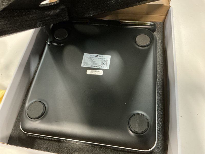 Condition photo showing Good Condition for RunStar Smart Scale FSA&HSA Eligible, 8 Electrodes Digital Bathroom Scale for Body Weight and Fat, BMI, Muscle Mass 28 Body Composition Measurement, with Full-Color TFT LCD on Retractable Handle black