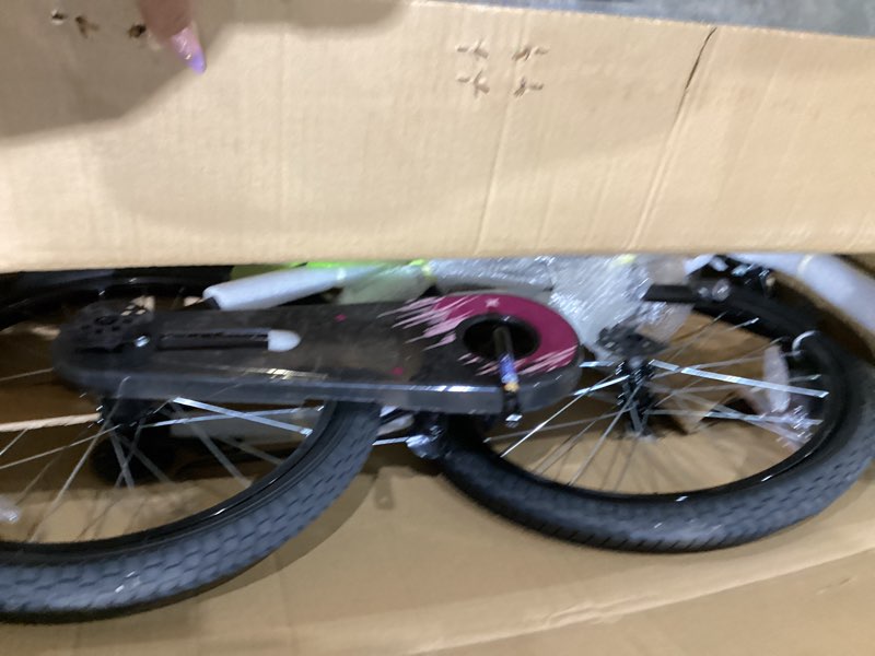 Condition photo showing As Is for joystar keano 16 inch kids bike for girls, children bicycle in black