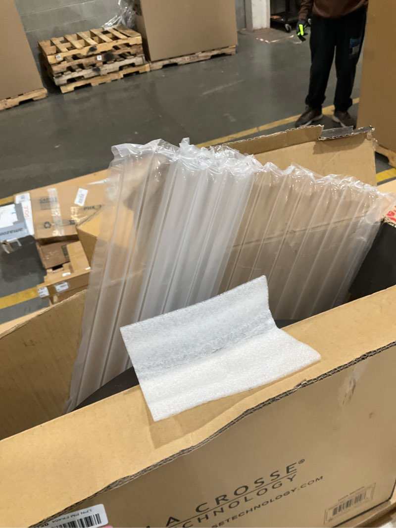 Condition photo showing Good Condition for La Crosse Technology 404-89027-INT 18-inch Indoor/Outdoor Brown Atomic Analog Wall Clock Round Clocks/ 18 inch/ Brown Brown 18x18