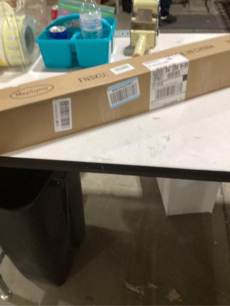 Condition photo showing New/Like New for Antique Bronze Double Corner Window Curtain Rods with Aluminum End Cap Finials and Brackets,1 Inch Diameter Dual Bay Window Curtain Rods, Adjustable 2 Sided 36-72 Inch Double Drapery Rod 36-72" double rods Antique Bronze