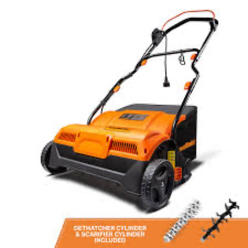 LAWNMASTER 16” ELECTRIC SCARIFIER & LAWN DETHATCHER