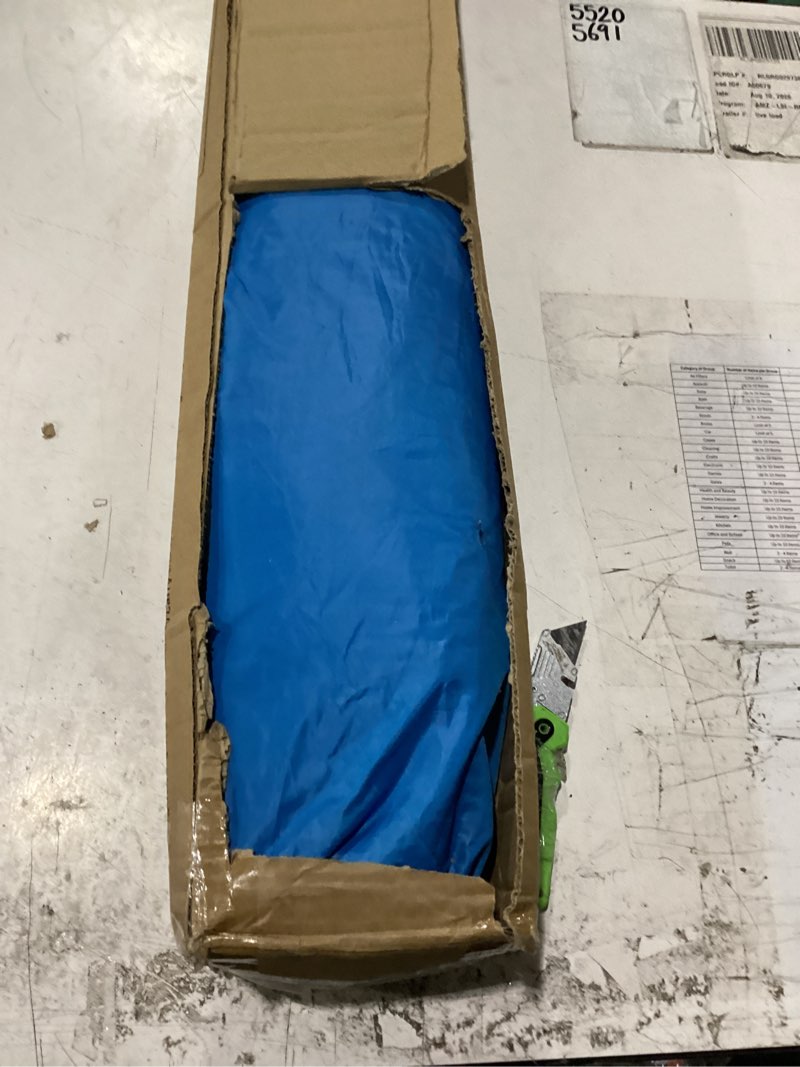 Condition photo showing New/Like New for oileus x-large 4 person beach tent sun shelter - portable sun shade instant tent for beach with carrying bag, stakes, 6 sand pockets, anti uv for fishing hiking camping, waterproof windproof, blue