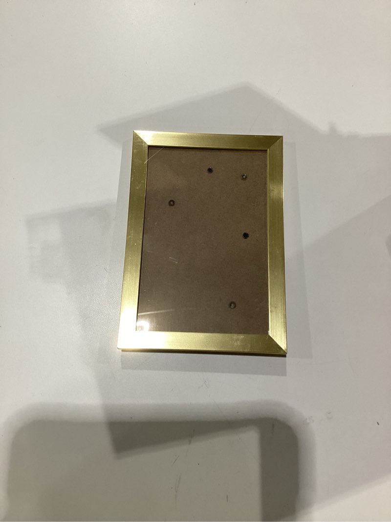 Condition photo showing As Is for Hoikwo 18 Packs Gold Multi Plastic Picture Frames Set with Plastic Cover for Family Photos, Artwork, Light Weight Bulk  Frames Packs for Wall Hanging and Table, Stylish Picture Frames 18 pack Gold, SIZE UNKNOWN