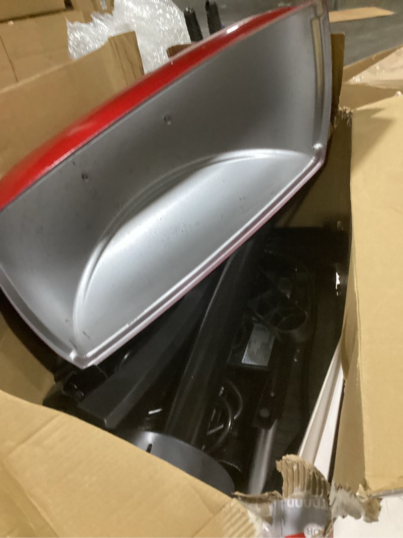 Condition photo showing As Is for George Foreman Indoor Outdoor Electric Grill, Non-Stick Grill Griddle Plate, Healthy Grilling Drip Tray Reduces Fat, Portable Barbeque