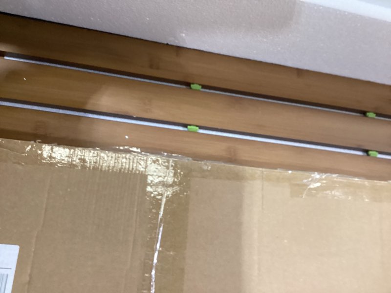 Condition photo showing Good Condition for wire shelf covers, bamboo wire rack covers for pantry, closet (4pcs, 36" w x 16" d) 36"w x 16"d 4