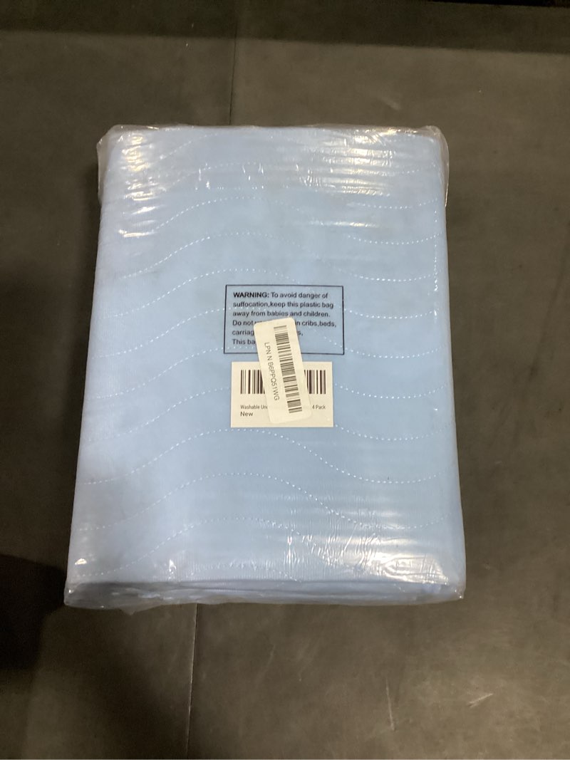 Condition photo showing Good Condition for conkote® washable underpads, 34" x 36" (pack of 4), waterproof protective pad for bed, couch, sofa, floor, reusable bedwetting incontinence pads for kids, adults, elderly, and pets 34x36 inch (pack of 4)-blue