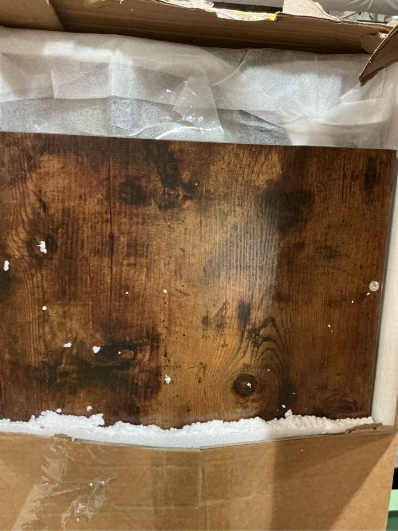 Condition photo showing Good Condition for bakers rack with power outlet ?4-tier kitchen baker's rack,microwave stand with storage suitable for kitchen, living room, dinning room?coffee bar(rustic brown)