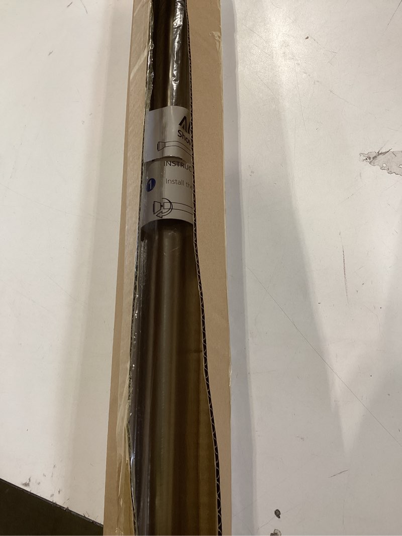 Condition photo showing Good Condition for Amazer Spring Tension Shower Curtain Rod, 42-72 Inches Rust-Resistance Tension Curtain Rod Bathroom Rod, Adjustable Shower Curtain Rod No Drill, Nickel 42-72 Inches Nickel