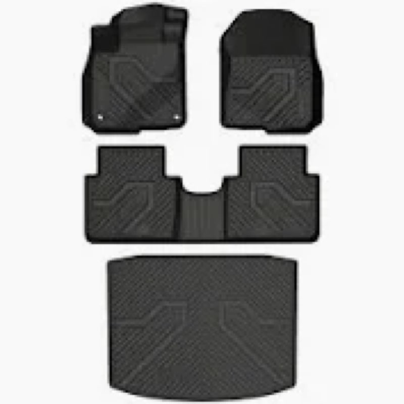 Floor Mats Fit for 2017-2022 Honda CRV(Not for Hybrid or Touring) - Custom Fit All Weather TPE Rubbe